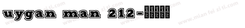 uygan man 212字体转换